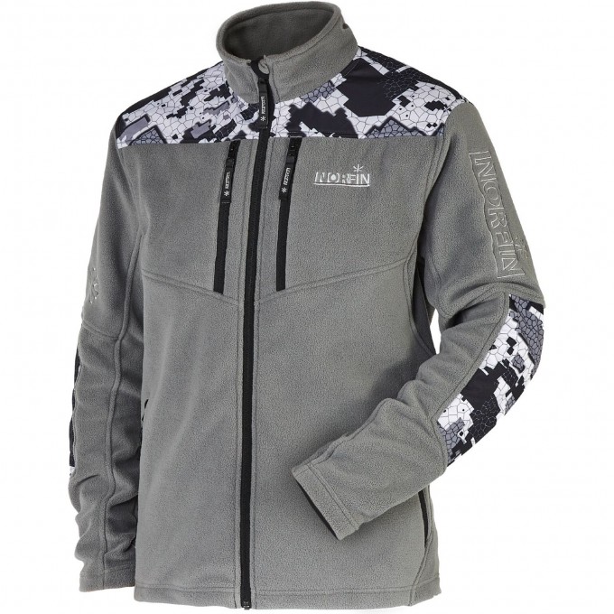 Джемпер флисовый NORFIN GLACIER CAMO 04 размер XL 477204-XL